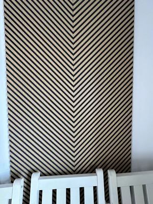 Sound Absorbing MDF Walnut Wood Slatted Acoustic Panels For Interior Decoration Wall