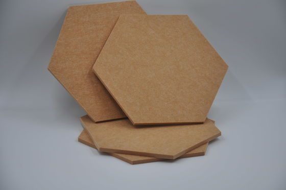 High Density Hexagon Acoustic Panel Wall Polyester Sound Absorbing Panels
