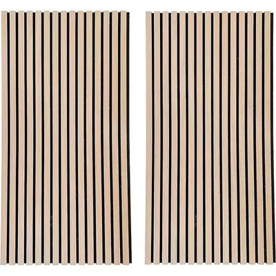 Sound Absorbing MDF Wood Akupanel Soundproof Slat Wall Acoustic Panel Customizable
