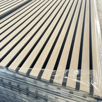 Acoustic Wood Wall Panels 3D Sound Dampening Panels Wall Decoration Walnut Oak Colors