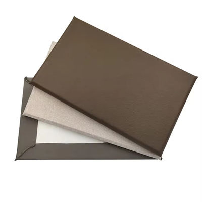 50mm Fabric Wrapped Acoustic Wall Panel Back Glue Fiberglass Sound Absorbing Board