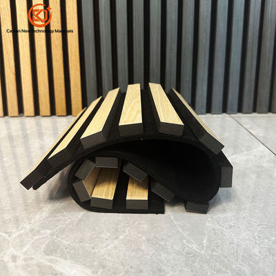 Customizable 3D Wood Veneer MDF Wave Panels - Bendable, Curly & Great for Acoustic Design