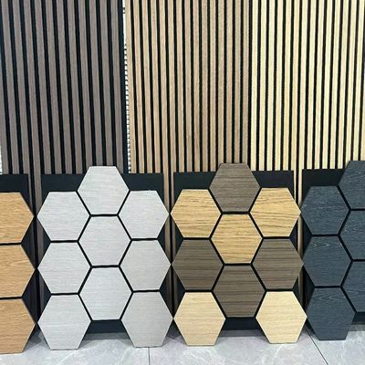 Hexagon Wood Wall Panels Akustik Panel Holz Akupanel For Wall And Ceiling