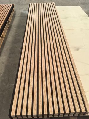 Upgrade Projects Home / Conference Room / Theater Soundproofing Akupanel Wooden Slat Acoustic Wall Panels