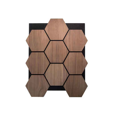 Wood Grain Hexagonal 3D Panels: Factory Made Superior Sound Effect And Design Masterpiece