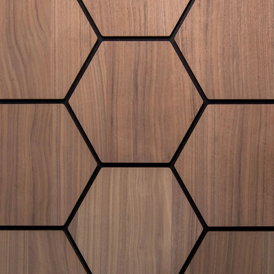 Wood Grain Hexagonal 3D Panels: Factory Made Superior Sound Effect And Design Masterpiece