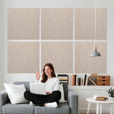 PET Acoustic Panel 15mm Thickness Sound Absorbing Anti-Mildew for Basement Garage