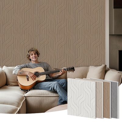 Modern Style PET Wall Panel Soundproof Decorative for Retail Store Hotel Exhibition Hall Graphic Design Solution
