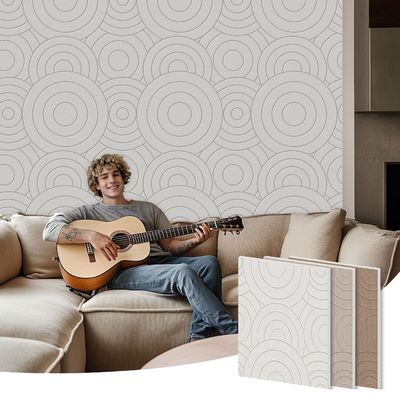 Modern Design PET Acoustic Panel 9mm Thickness Sound Absorbing & Anti-Mildew for Hotel Basement & Garage Graphic Design Solution