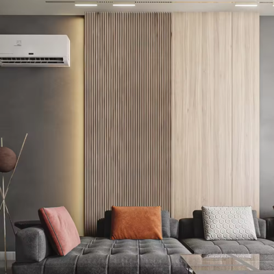 A sound-insulating wooden panel that can be used in various scenarios such as living rooms, bedrooms and schools.