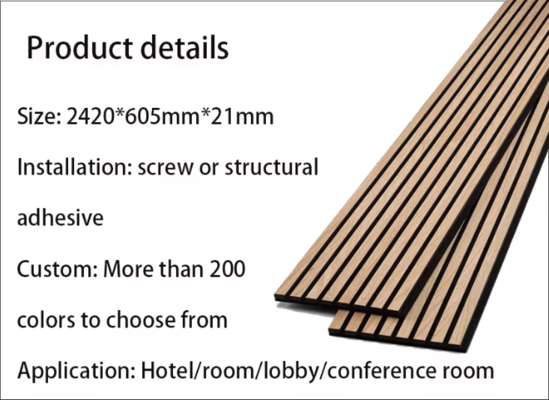 A sound-insulating wooden panel that can be used in various scenarios such as living rooms, bedrooms and schools.