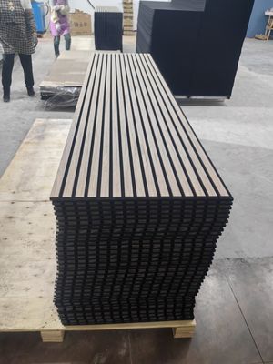 Modern 3D medium-density fiberboard solid wood walls and ceilings sound-absorbing panels, large-sized sound-absorbing panels, used for apartment sound absorption panels