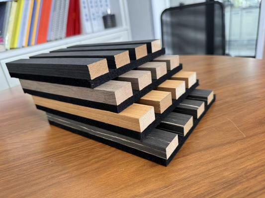 Modern 3D medium-density fiberboard solid wood walls and ceilings sound-absorbing panels, large-sized sound-absorbing panels, used for apartment sound absorption panels