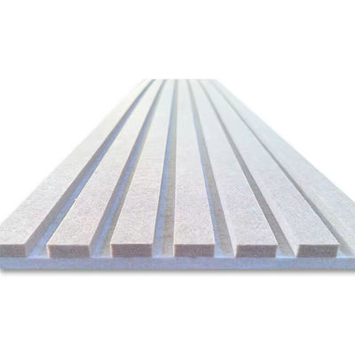 Wholesale Modern Design Soundproof Acoustic Panels 90% Noise Reduction Eco-Friendly Polyester Fiber PET Slat Panel for Office