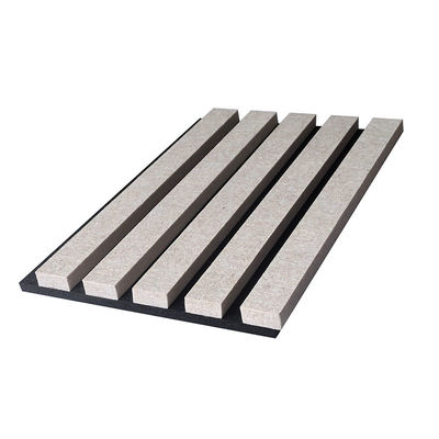 A wooden soundproof panel made from polyester fibers and wood boards, with a soundproofing effect exceeding 90%.