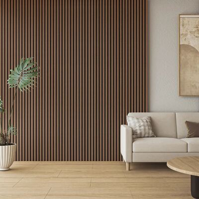 Wood Slat Acoustic Panels PET Back Board With High NRC For Stylish Interior Noise Control