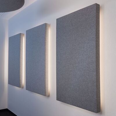 KDL-FW001 Fiberglass Fabric Wrapped Acoustic Panel 1200x600mm High NRC 0.95 E1 Grade A1 Fire-Rated for Office Conference Room