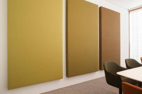 Fire Resistant Fabric Covered Acoustic Panel Suitable for Public Buildings Hotels Restaurants and Healthcare Facilities