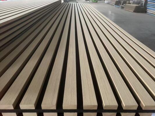 Contemporary Design Wooden Slat Mdf PET Soundproof Material Hotel Sound Absorbing Board