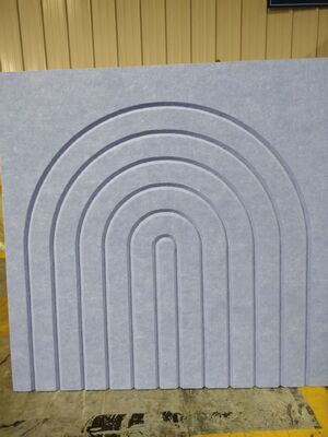 Custom CNC-geschnitzte PET-Faser-Akustikplatten für dekorative Wand- und Schallsteuerung