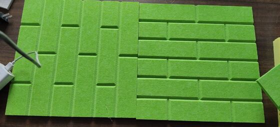 Hollow Out 100% Pet Felt Acoustic Panel Art Soundproof Wall Art Panel 3D Model Design Capable