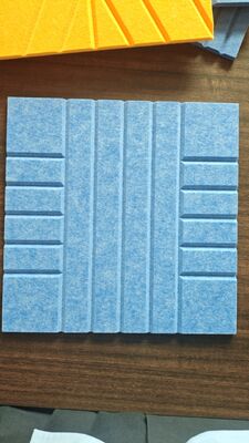 Modern Design 9mm Carved PET Acoustic Felt Sheet Wall Panel For Office & Hotel