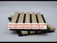 Sound insulation interior New Design board slats wood wall panelling acoustic Panels