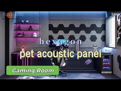 Hexagonal polyester sound-absorbing board