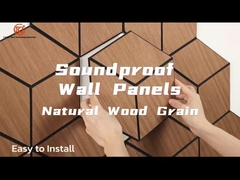 Veneer hexagon self-adhesive wall decoration sound-absorbing board